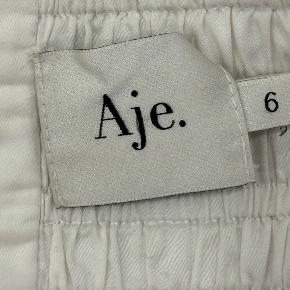 Aje White Off-Shoulder Puff Sleeve Crop Top - Picture 5 of 5